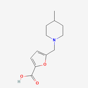 5-[(4-Methylpiperidin-1-yl)methyl]furan-2-carboxylic acid - 883543-32-6