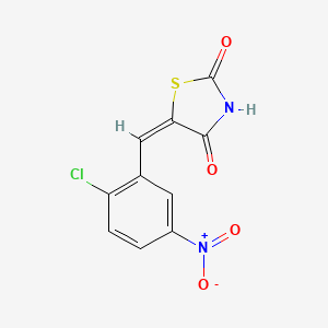 (5E)-5-(2-chloro-5-nitrobenzylidene)-1,3-thiazolidine-2,4-dione - 312608-20-1