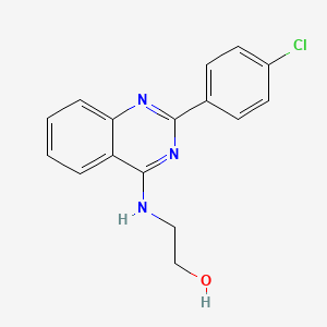 2-{[2-(4-Chlorophenyl)quinazolin-4-yl]amino}ethanol - 315715-77-6