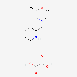 (2R,6S)-2,6-Dimethyl-4-(piperidin-2-ylmethyl)morpholine oxalate - 1212426-87-3
