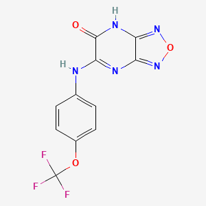 6-[[4-(trifluoromethoxy)phenyl]amino]-[1,2,5]oxadiazolo[3,4-b]pyrazin-5(3H)-one - 