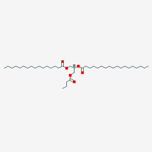 Octadecanoic acid, 1-[(1-oxobutoxy)methyl]-2-[(1-oxohexadecyl)oxy]ethyl ester - 
