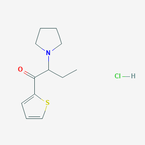 2-(Pyrrolidin-1-yl)-1-(thiophen-2-yl)butan-1-one,monohydrochloride - 2518265-88-6
