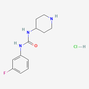 1-(3-Fluorophenyl)-3-(piperidin-4-yl)urea hydrochloride - 1233952-56-1