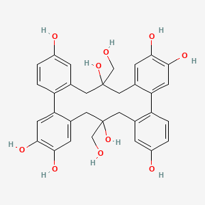 9,24-Bis(hydroxymethyl)pentacyclo[24.4.0.02,7.011,16.017,22]triaconta-1(26),2,4,6,11(16),12,14,17,19,21,27,29-dodecaene-4,5,9,13,19,20,24,28-octol - 1913319-59-1