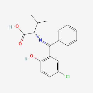 N-[(5-Chloro-2-hydroxyphenyl)phenylmethylene]-L-valine - 38075-43-3