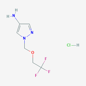 1-(2,2,2-Trifluoro-ethoxymethyl)-1H-pyrazol-4-yl amine hydrochloride - 1185098-59-2