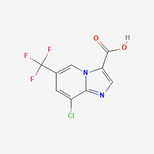 8-Chloro-6-(trifluoromethyl)imidazo[1,2-a]pyridine-3-carboxylic acid - 1823188-42-6