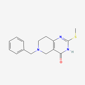 6-benzyl-2-(methylthio)-5,6,7,8-tetrahydropyrido[4,3-d]pyrimidin-4(3H)-one - 1033-34-7