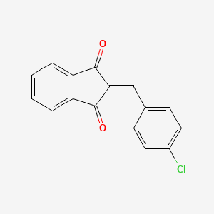 2-[(4-chlorophenyl)methylidene]-2,3-dihydro-1H-indene-1,3-dione - 15875-54-4