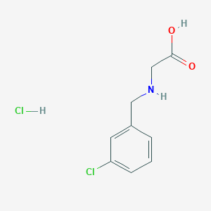 2-{[(3-Chlorophenyl)methyl]amino}acetic acid hydrochloride - 72761-90-1