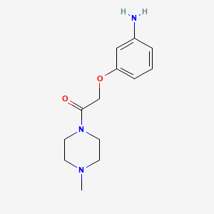 2-(3-Aminophenoxy)-1-(4-methylpiperazin-1-yl)ethan-1-one - 1019367-37-3
