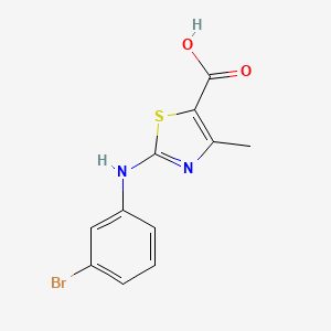 2-((3-Bromophenyl)amino)-4-methyl-1,3-thiazole-5-carboxylic acid - 1071328-75-0