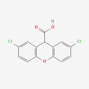 2,7-Dichloro-9H-xanthene-9-carboxylic acid - 188027-95-4