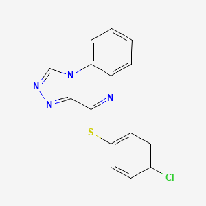 4-[(4-Chlorophenyl)sulfanyl][1,2,4]triazolo[4,3-a]quinoxaline - 245039-48-9