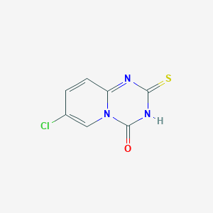 7-Chloro-2-sulfanyl-4H-pyrido[1,2-a](1,3,5)triazin-4-one - 306979-08-8