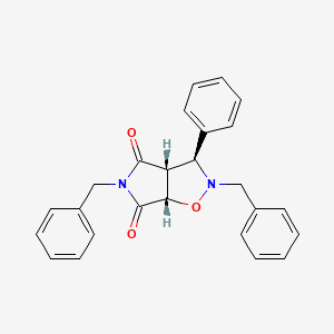 (3S,3aR,6aS)-2,5-dibenzyl-3-phenyl-hexahydro-2H-pyrrolo[3,4-d][1,2]oxazole-4,6-dione - 318951-52-9