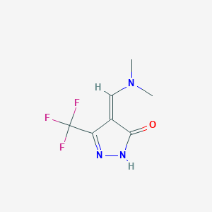 (4Z)-4-(dimethylaminomethylidene)-3-(trifluoromethyl)-1H-pyrazol-5-one - 339020-90-5