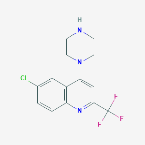 1-[6-Chloro-2-(trifluoromethyl)quinol-4-yl]piperazine - 401567-88-2