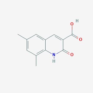6,8-dimethyl-2-oxo-1,2-dihydroquinoline-3-carboxylic acid - 436087-33-1