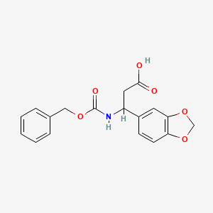3-(1,3-Benzodioxol-5-yl)-3-{[(benzyloxy)carbonyl]amino}propanoic acid - 477849-02-8