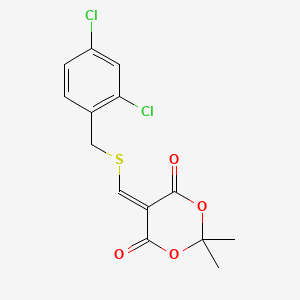 5-{[(2,4-Dichlorobenzyl)sulfanyl]methylene}-2,2-dimethyl-1,3-dioxane-4,6-dione - 477866-44-7