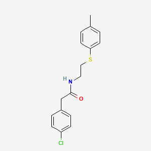 2-(4-chlorophenyl)-N-{2-[(4-methylphenyl)sulfanyl]ethyl}acetamide - 477885-99-7
