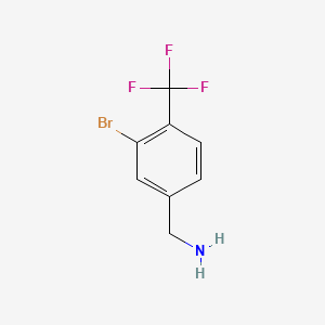 (3-Bromo-4-(trifluoromethyl)phenyl)methanamine - 581813-19-6