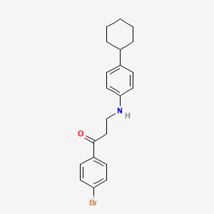 1-(4-Bromophenyl)-3-(4-cyclohexylanilino)-1-propanone - 882748-67-6