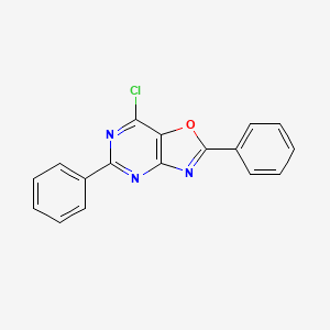 7-chloro-2,5-diphenyl-[1,3]oxazolo[4,5-d]pyrimidine - 889940-57-2