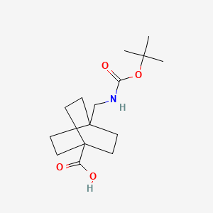 4-(((tert-Butoxycarbonyl)amino)methyl)bicyclo[2.2.2]octane-1-carboxylic acid - 219996-49-3
