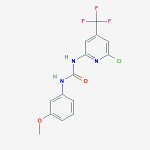 N-[6-Chloro-4-(trifluoromethyl)-2-pyridyl]-N'-(3-methoxyphenyl)urea - 256471-20-2