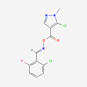 5-chloro-4-[({[(2-chloro-6-fluorophenyl)methylene]amino}oxy)carbonyl]-1-methyl-1H-pyrazole - 648427-06-9