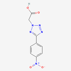 5-(4-Nitrophenyl)-2H-tetrazole-2-acetic acid - 81595-06-4