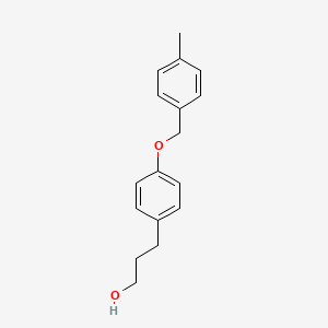 3-{4-[(4-Methylbenzyl)oxy]phenyl}-1-propanol - 885949-51-9