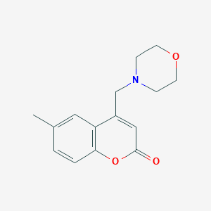 2H-1-Benzopyran-2-one, 6-methyl-4-(4-morpholinylmethyl)- - 105916-64-1