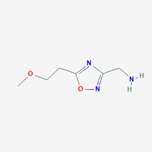 1-[5-(2-Methoxyethyl)-1,2,4-oxadiazol-3-yl]methanamine - 1177276-77-5