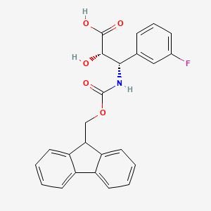 (2S,3S)-3-((((9H-Fluoren-9-yl)methoxy)carbonyl)amino)-3-(3-fluorophenyl)-2-hydroxypropanoic acid - 1217603-27-4