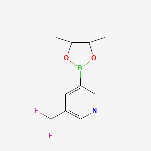 3-(Difluoromethyl)-5-(4,4,5,5-tetramethyl-1,3,2-dioxaborolan-2-yl)pyridine - 1220696-58-1