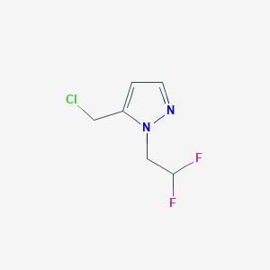 5-(chloromethyl)-1-(2,2-difluoroethyl)-1H-pyrazole - 1296225-29-0