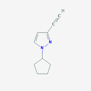 1-Cyclopentyl-3-ethynyl-1H-pyrazole - 1354704-45-2