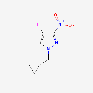1-(Cyclopropylmethyl)-4-iodo-3-nitro-1H-pyrazole - 1354704-97-4