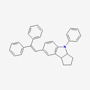 7-(2,2-Diphenylvinyl)-4-phenyl-1,2,3,3a,4,8b-hexahydrocyclopenta[b]indole - 135499-88-6