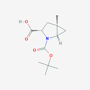 (1R,3S,5R)-2-tert-butoxycarbonyl-5-methyl-2-azabicyclo[3.1.0]hexane-3-carboxylic acid - 1393537-80-8