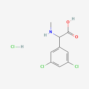 2-(3,5-Dichlorophenyl)-2-(methylamino)acetic acid hydrochloride - 1423023-99-7