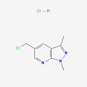 5-(chloromethyl)-1,3-dimethyl-1H-pyrazolo[3,4-b]pyridine hydrochloride - 1864015-04-2
