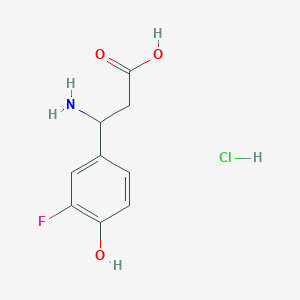 3-Amino-3-(3-fluoro-4-hydroxyphenyl)propanoic acid hydrochloride - 2061980-54-7