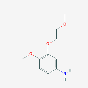 4-Methoxy-3-(2-methoxyethoxy)aniline - 26181-51-1