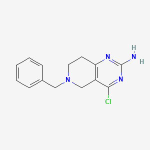 6-Benzyl-4-chloro-5,6,7,8-tetrahydropyrido[4,3-d]pyrimidin-2-amine - 570415-48-4