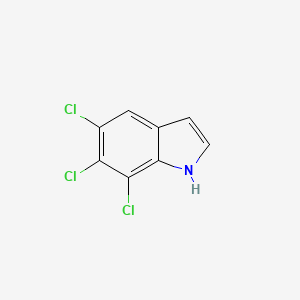 1H-Indole, 5,6,7-trichloro- - 58732-20-0
